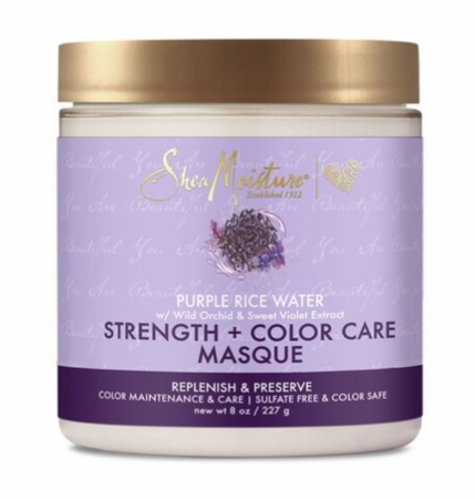 SheaMoisture Purple Rice Water Strength & Color Care Masque 8oz