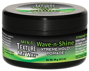 Texture My Way Men’s Wave-n-Shine Xtreme Hold Pomade 3.5oz