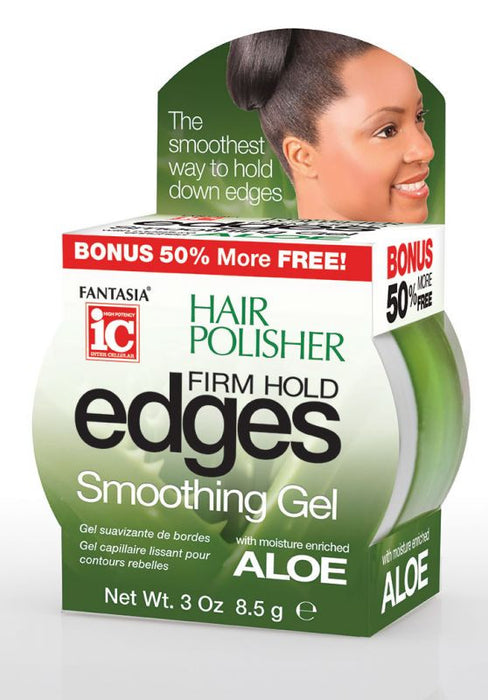 Fantasia IC Hair Polisher EDGES FIRM HOLD Smoothing Gel 3 oz
