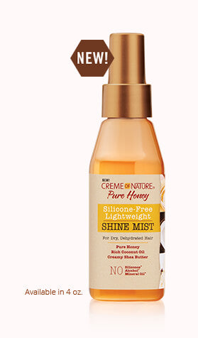 Creme of Nature Pure Honey Silicone-Free Lightweight Shine Mist 4oz