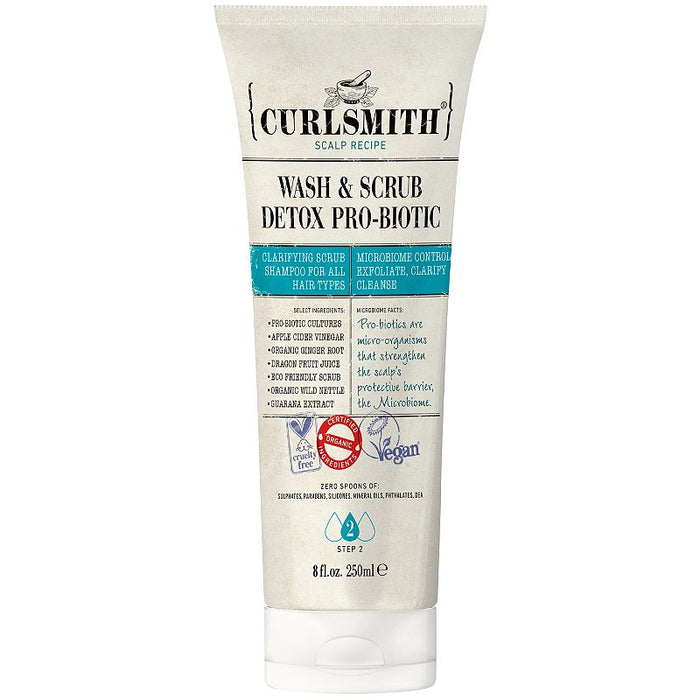 Curlsmith Wash & Scrub Detox Pro-Biotic 8oz
