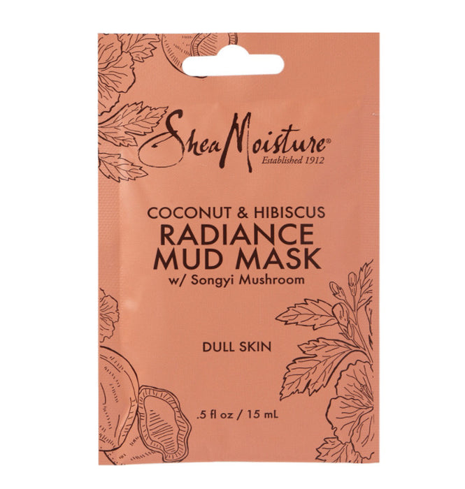 SheaMoisture Coconut & Hibiscus Radiance Mud Mask, 0.5 fl oz